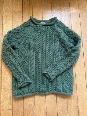 Crewcuts Sage Green Cable Knit Sweater